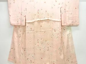 アンティーク　紋錦紗御所人形模様長襦袢